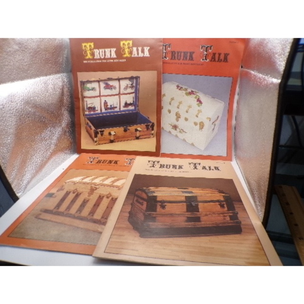 Trunk Talk Magazine Collection Antique Trunk Restoration History 4 Issue Vintage